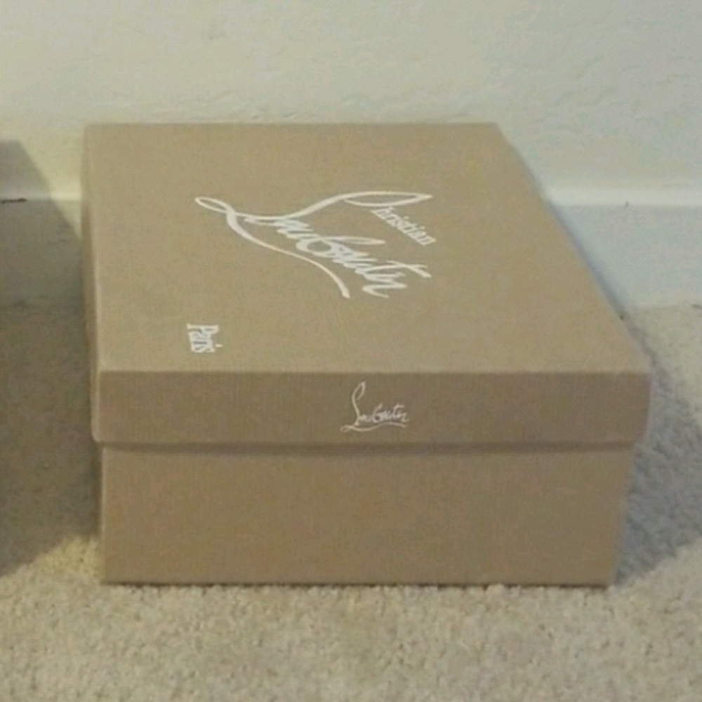 Christian louboutin box with dust bag